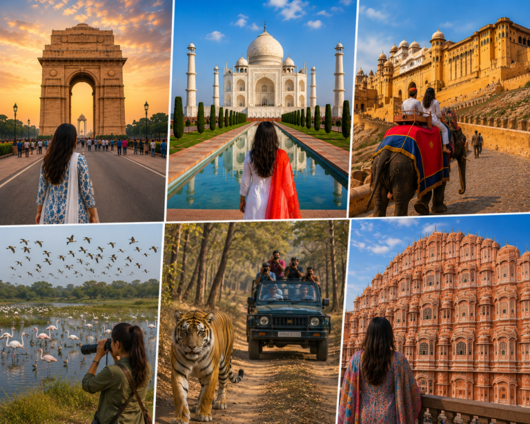 Delhi Agra Jaipur Tour with Bharatpur & Ranthambore Tour Package